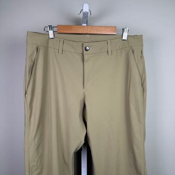 Lululemon ABC Khaki Long Pants Men's Size 34 - Picture 3 of 9